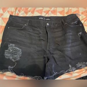 Brand new, Old Navy, black cut off shorts, size 20